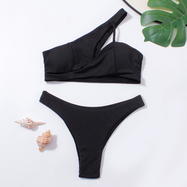 Women's triangle bikini with asymmetrical top and stylish design Mune Fashion