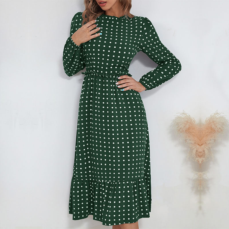 Women Playfully patterned maxi dress with ruffle details Mune Fashion