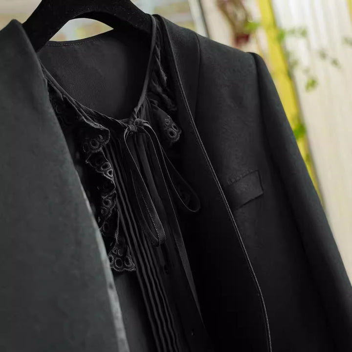 Women Elegant Blazer without Closure Mune Fashion