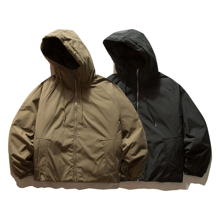 Unisex Boxy quilted hooded jacket with thermal insulation and elastic cuffs Mune Fashion