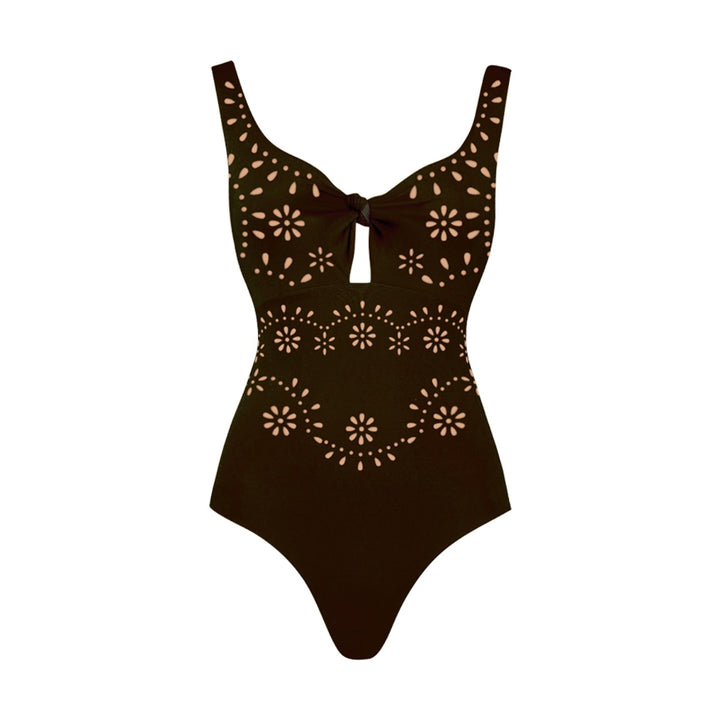 Women’s swimsuit and skirt set with floral cut-out design Mune Fashion
