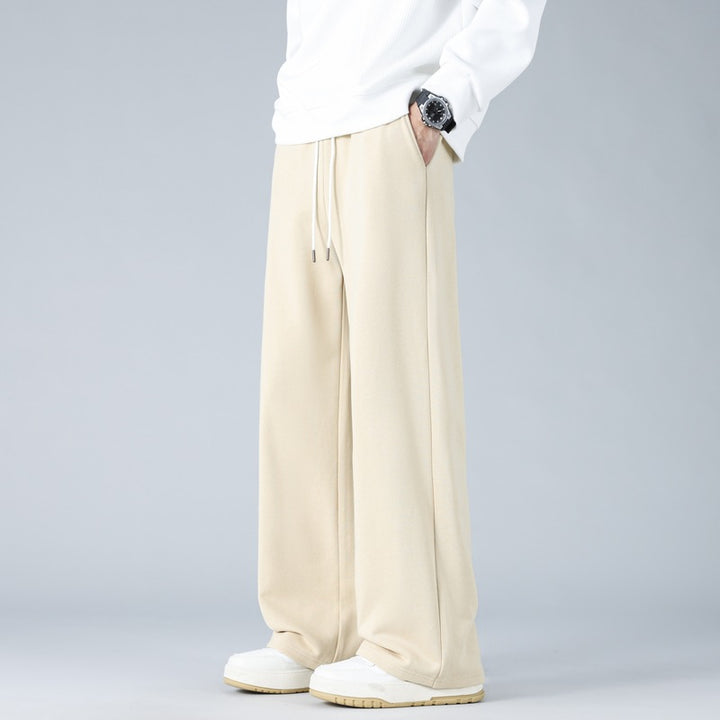 Men's Wide Oversized Baggy Lounge Pants with Drawstring Waistband and Flowing Jersey Quality Mune Fashion