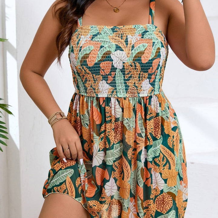 Women Lightweight Summer Dress with Smocked Top and Flattering A-Line Cut Mune Fashion
