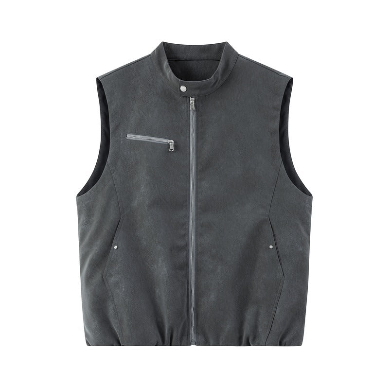 Men's Stylish Leather Vest Mune Fashion