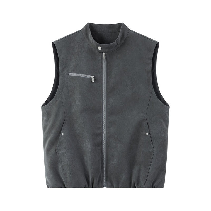 Men's Stylish Leather Vest Mune Fashion