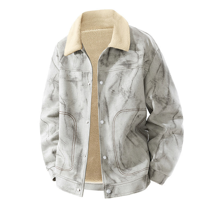 Men's Casual Jeans Jacket with Warm Lining Mune Fashion