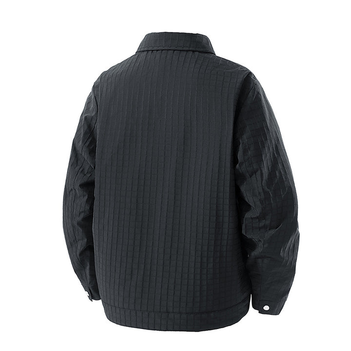 Men's Patterned Transitional Jacket with Fleece Lining Mune Fashion