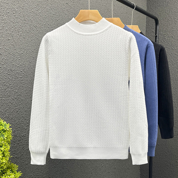 Women Structured Turtleneck Sweater made of fine Waffle Knit Mune Fashion