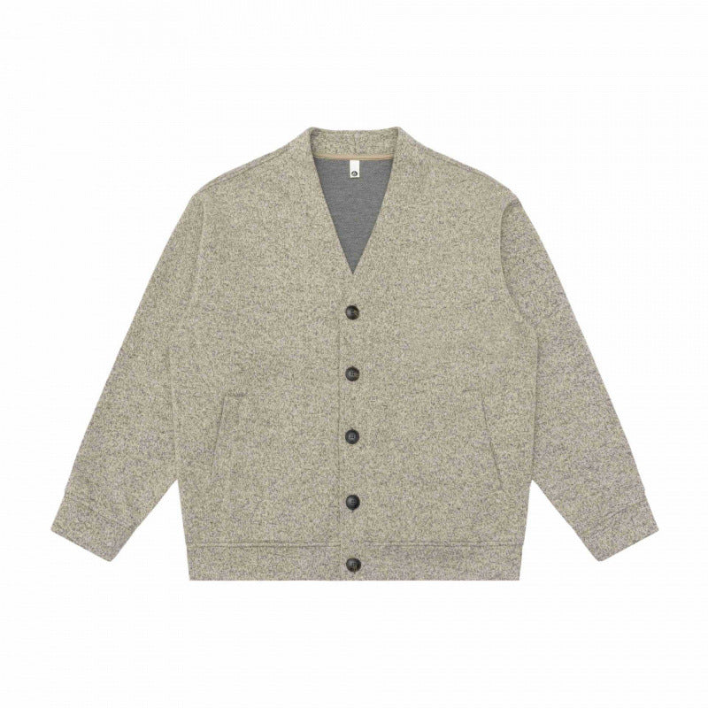 Unisex Oversize Knit Cardigan with V-neck, full button placket and patch side pockets Mune Fashion