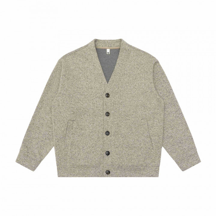 Unisex Oversize Knit Cardigan with V-neck, full button placket and patch side pockets Mune Fashion