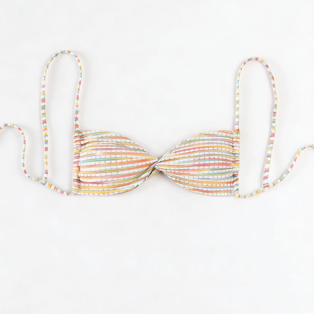 Women's bandeau bikini with colorful bead details Mune Fashion