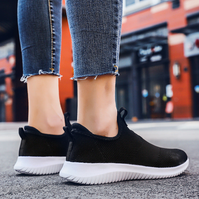 Women's minimalist slip-on leisure shoe with front pull tab, padded ankle collar, and flexible adaptive sole Mune Fashion