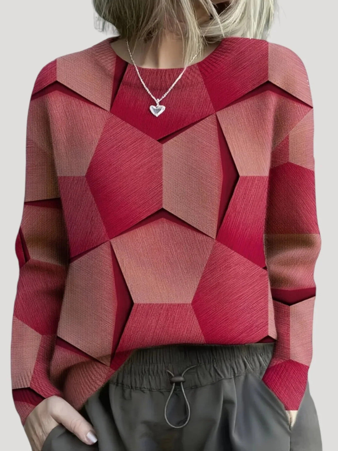 Ladies Patterned Sweater
