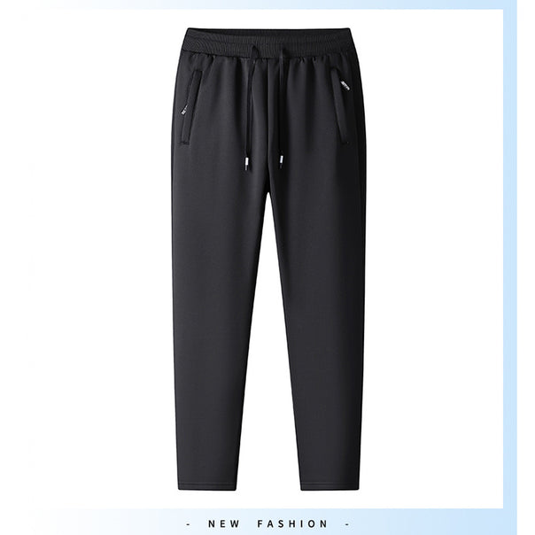 Men's Fashion Sports Trousers with Elastic Waistband and Zipper Pockets Mune Fashion