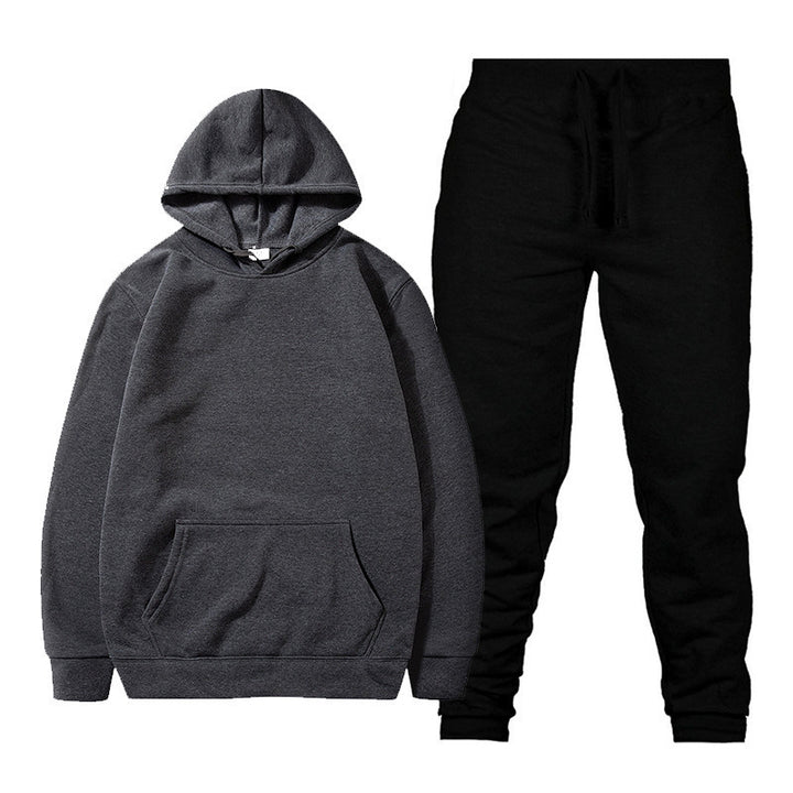 Unisex nan comfortable hoodie jogging suit set with kangaroo pocket, elastic drawstring waistband and ribbed cuffs Mune Fashion