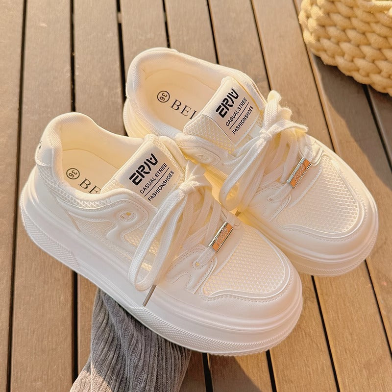 Women Chunky Sneakers with breathable mesh upper and comfortable platform sole Mune Fashion