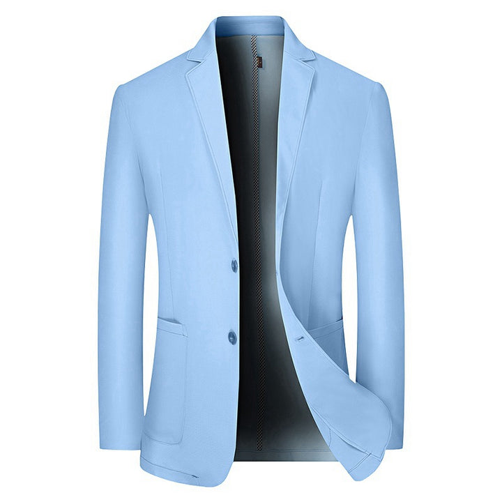 Men's lightweight half-lined cotton blazer with notch lapels and patch pockets Mune Fashion