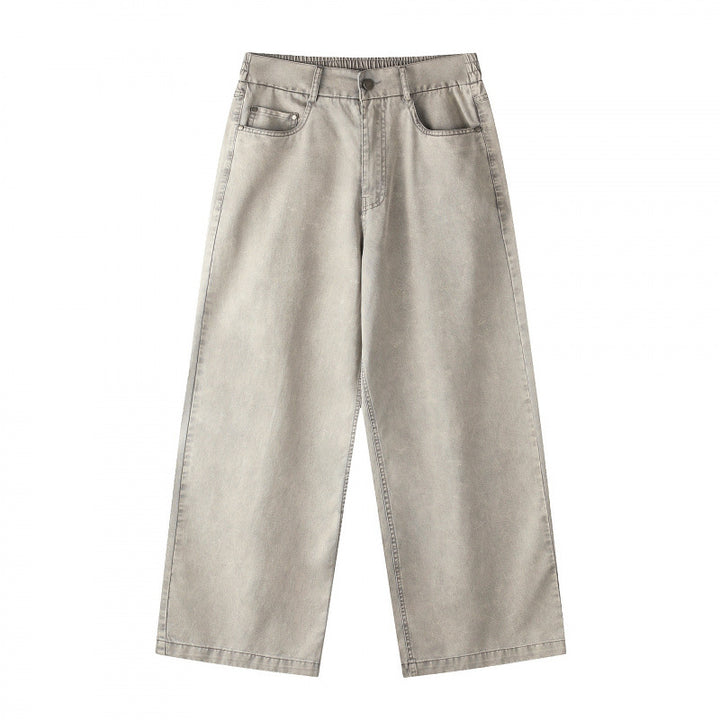 Ladies Wide Cropped Jeans Mune Fashion
