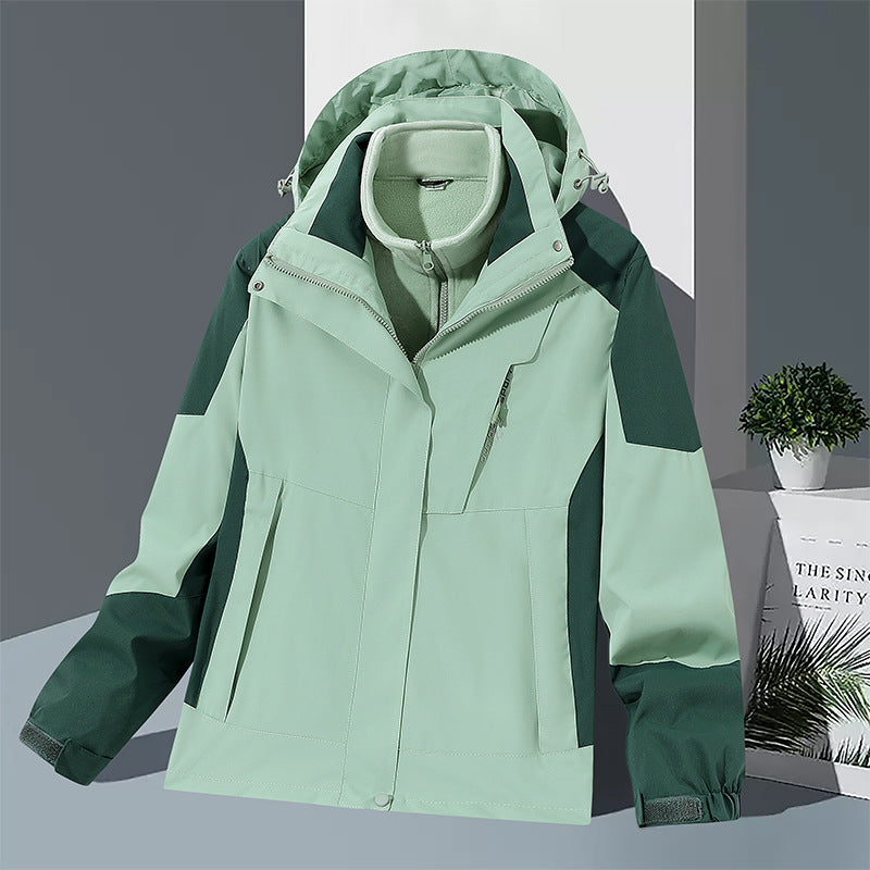 Men's windproof softshell jacket with integrated microfleece inner layer and adjustable hood Mune Fashion