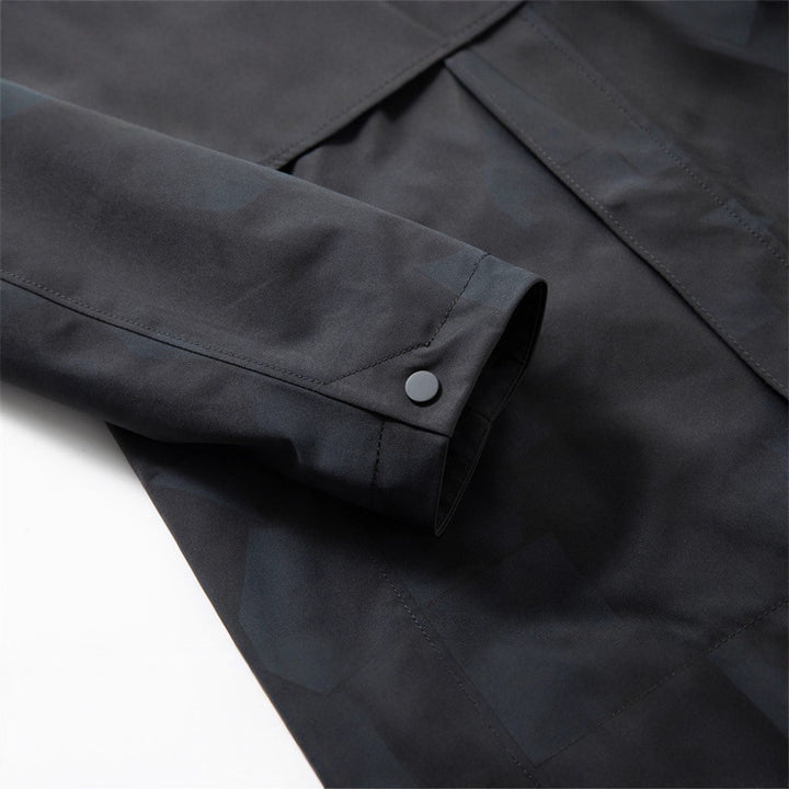 Men's lightweight urban functional parka with hood, concealed press stud placket and water-repellent surface Mune Fashion