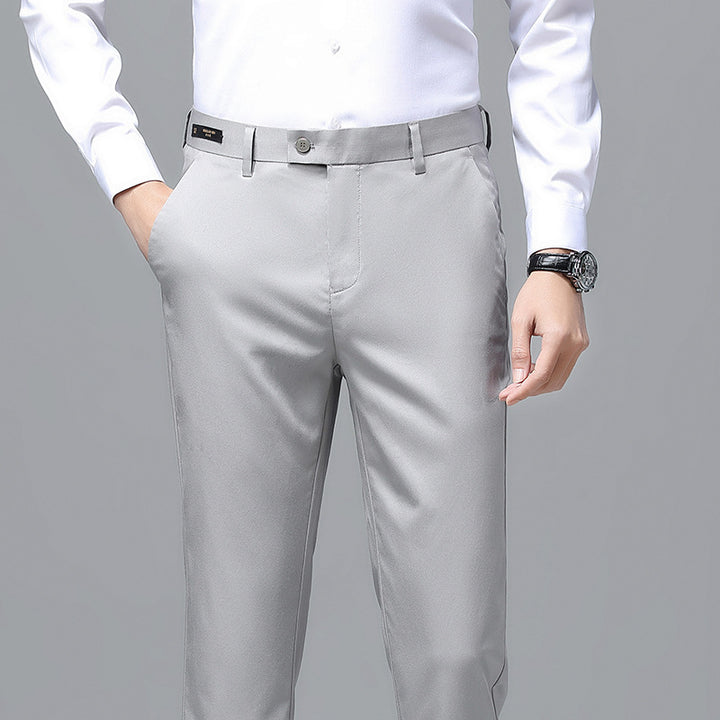 Men's Elegant Business Chino with Stretch Comfort and Slim Hem Mune Fashion