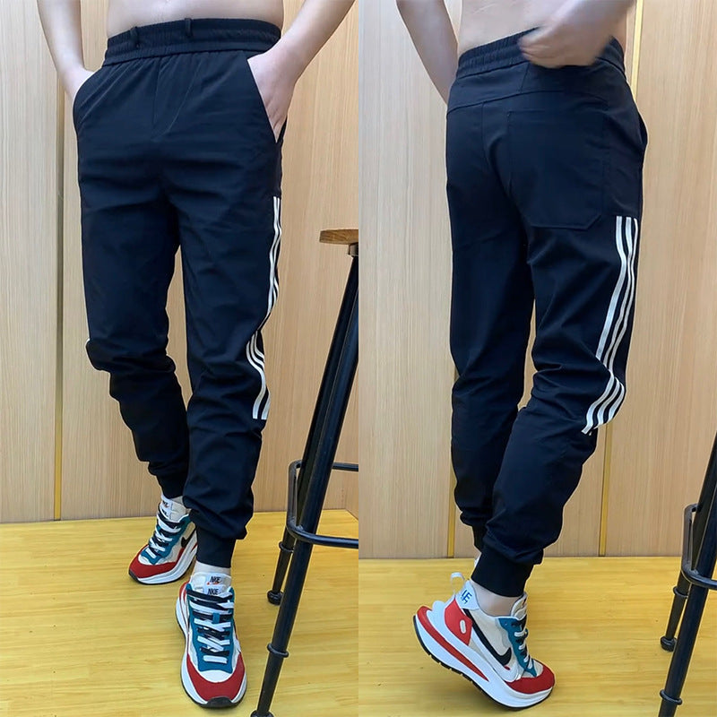 Men's Comfortable Casual Pants with Elastic Waistband Mune Fashion