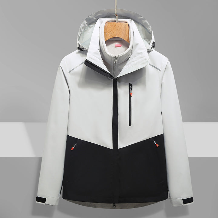 Men's Softshell Outdoor Jacket with Hood, windproof and waterproof Mune Fashion