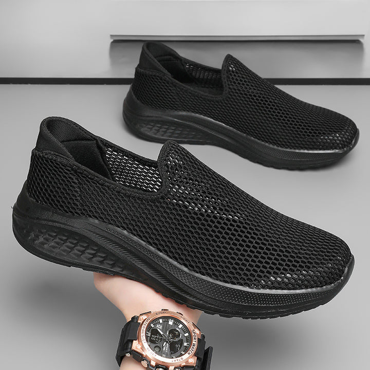 Men's breathable mesh sports shoe with slip-on design and shock-absorbing sole Mune Fashion