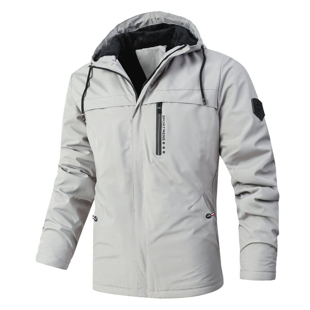 Men's Urban Softshell Parka with Teddy Fleece Lining, Concealed Zipper and Chest Pocket Mune Fashion