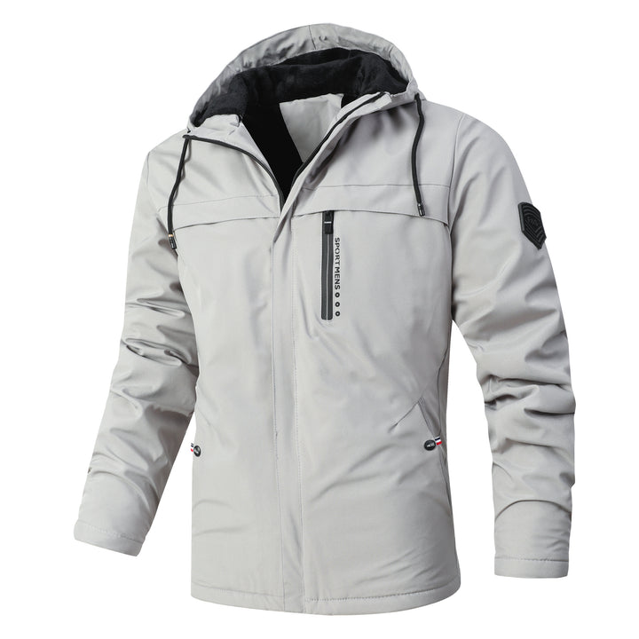 Men's Urban Softshell Parka with Teddy Fleece Lining, Concealed Zipper and Chest Pocket Mune Fashion