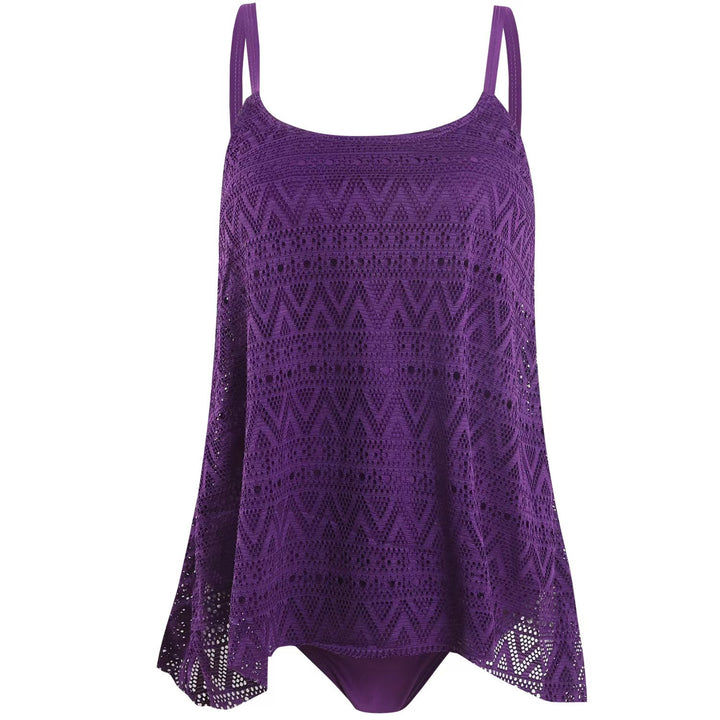 Women elegant beach top with fashionable cut-out pattern Mune Fashion