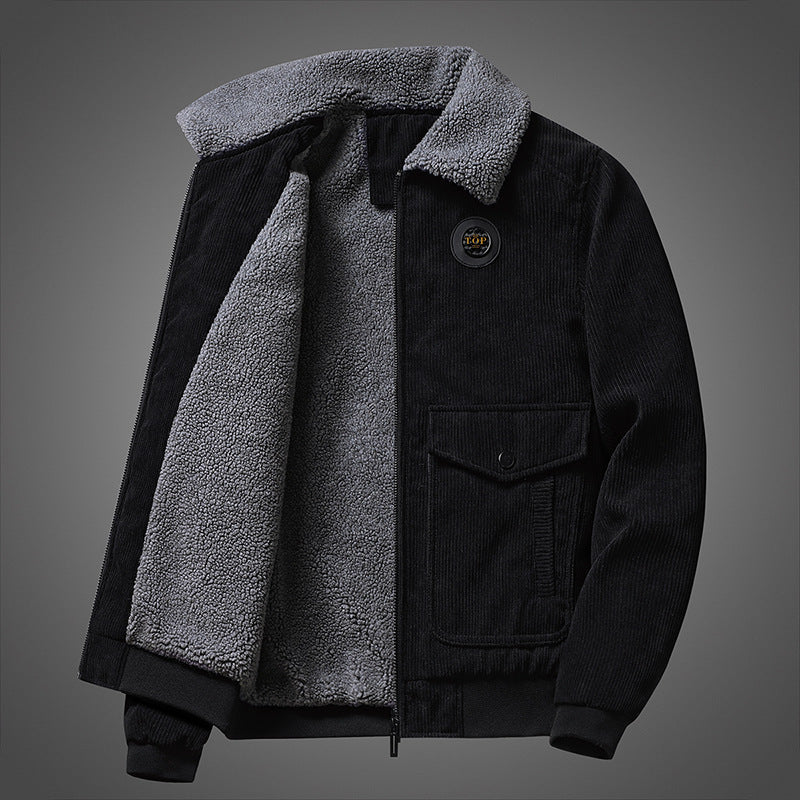 Men's Casual Quilted Jacket with Teddy Lining Mune Fashion 1787797413