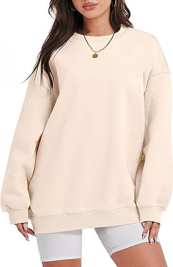 Women's oversized sweatshirt with dropped shoulders and brushed inner lining Mune Fashion