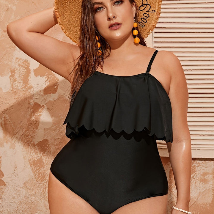 Women's One-Piece Swimsuit with Elegant Ruffle Design Mune Fashion