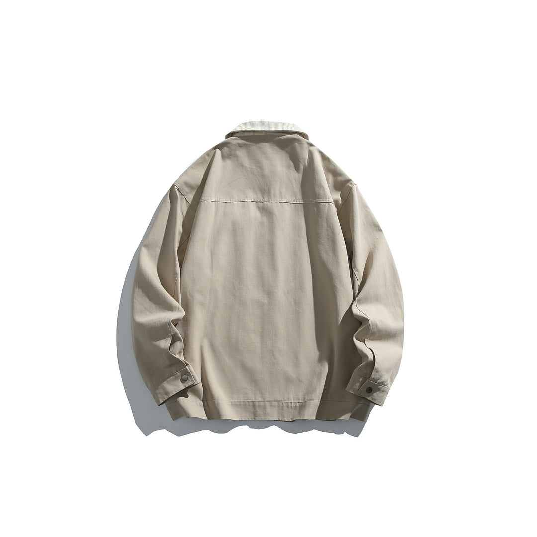 Men's lightweight bomber jacket with cord collar and zipper Mune Fashion