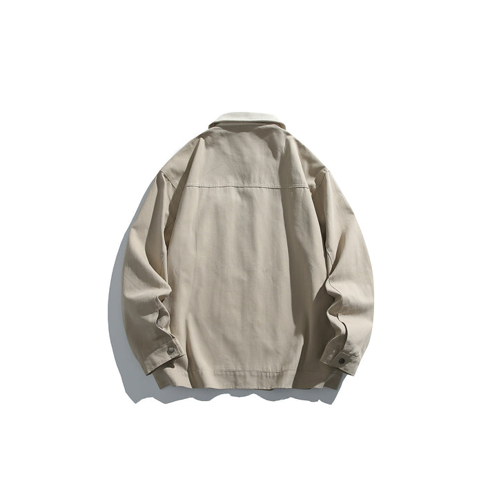 Men's lightweight bomber jacket with cord collar and zipper Mune Fashion