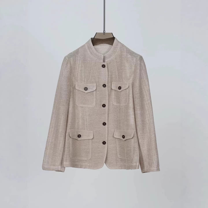 Ladies Fashionable Summer Jacket made of Lightweight Fabric Mune Fashion