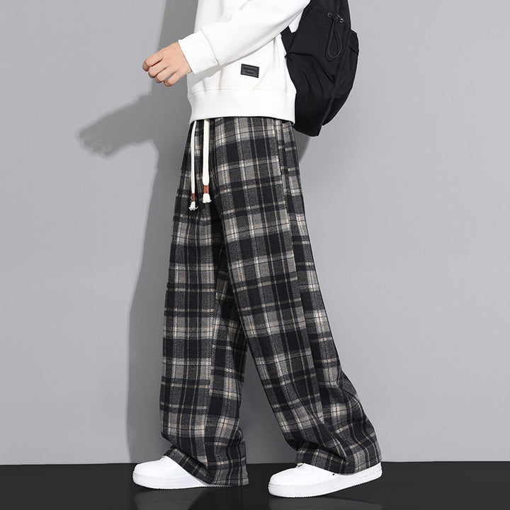 Men's Checked Oversized Leisure Pants