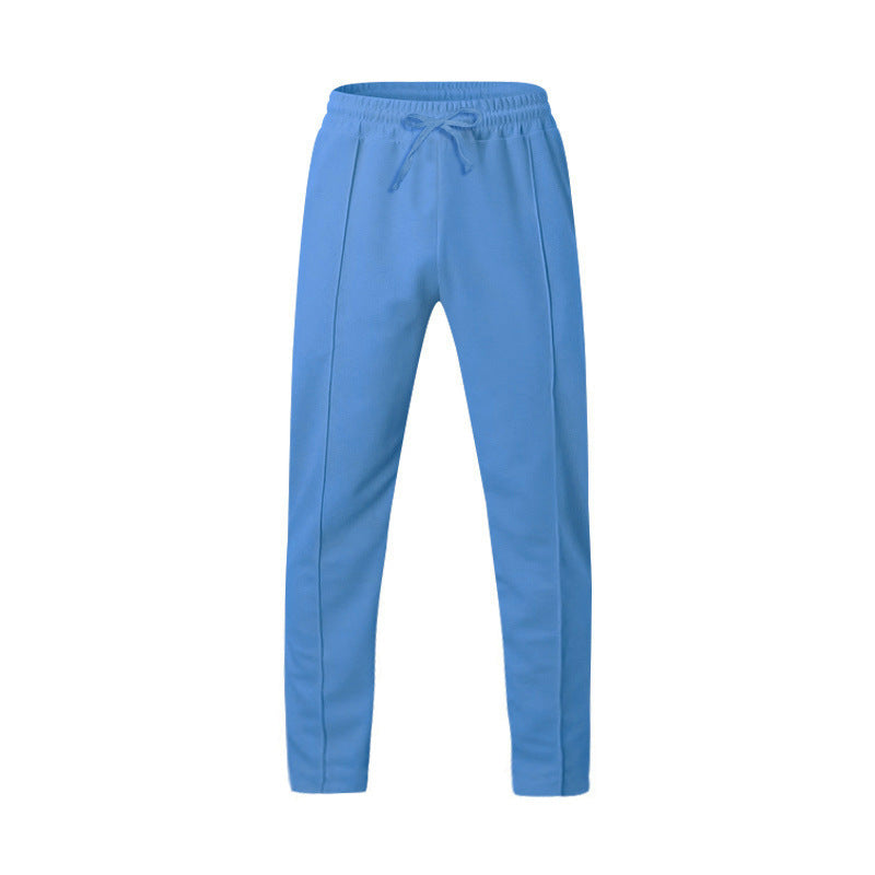 Men's narrow-cut joggers with drawstring and decorative crease Mune Fashion