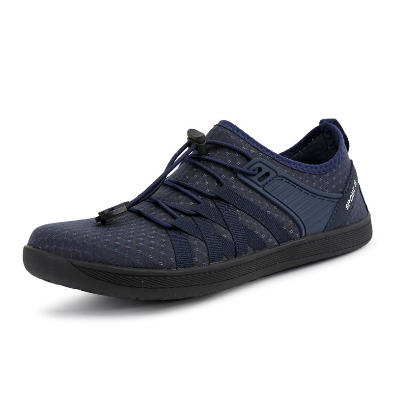 Unisex nan flacher city sneaker with quick-release closure, elastic knit upper and shock-absorbing lightweight sole Mune Fashion