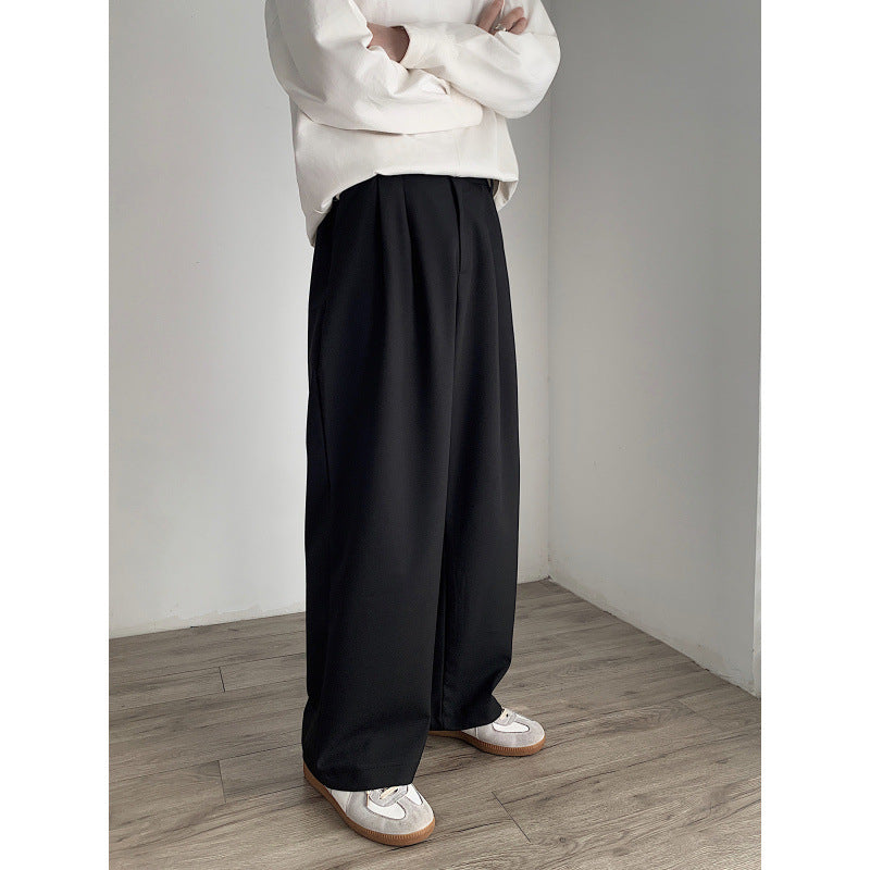 Women High-waisted wide pleated trousers with straight leg Mune Fashion