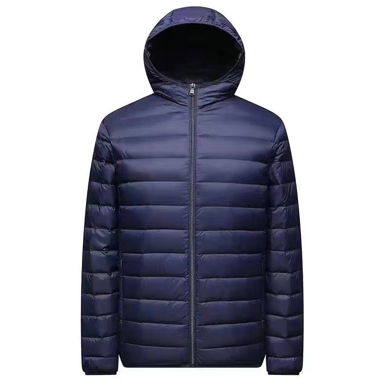 Men's ultra-light packable micro quilted jacket with stand-up collar, padded insulation and wind-resistant shell Mune Fashion