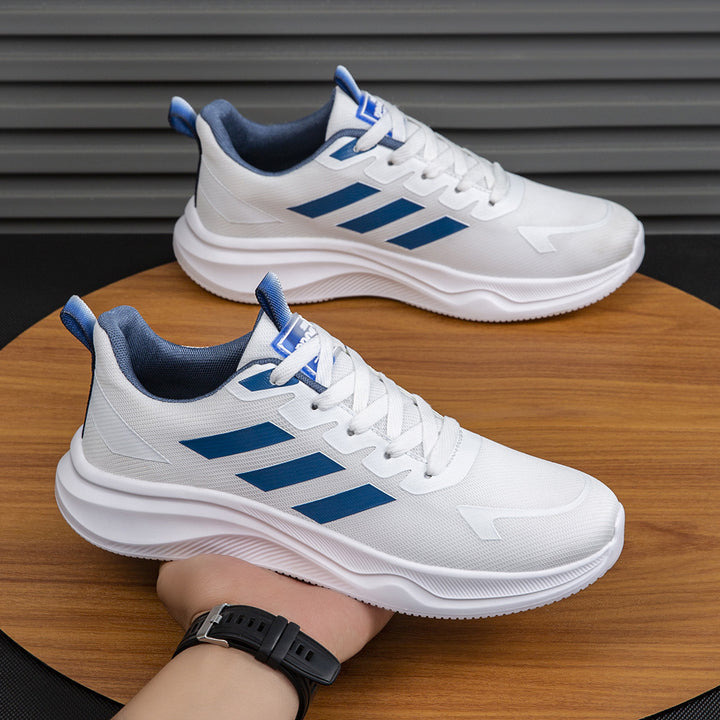Men's lightweight breathable training and everyday sneaker with padded heel collar, pull tab, and profiled EVA cushioning sole Mune Fashion