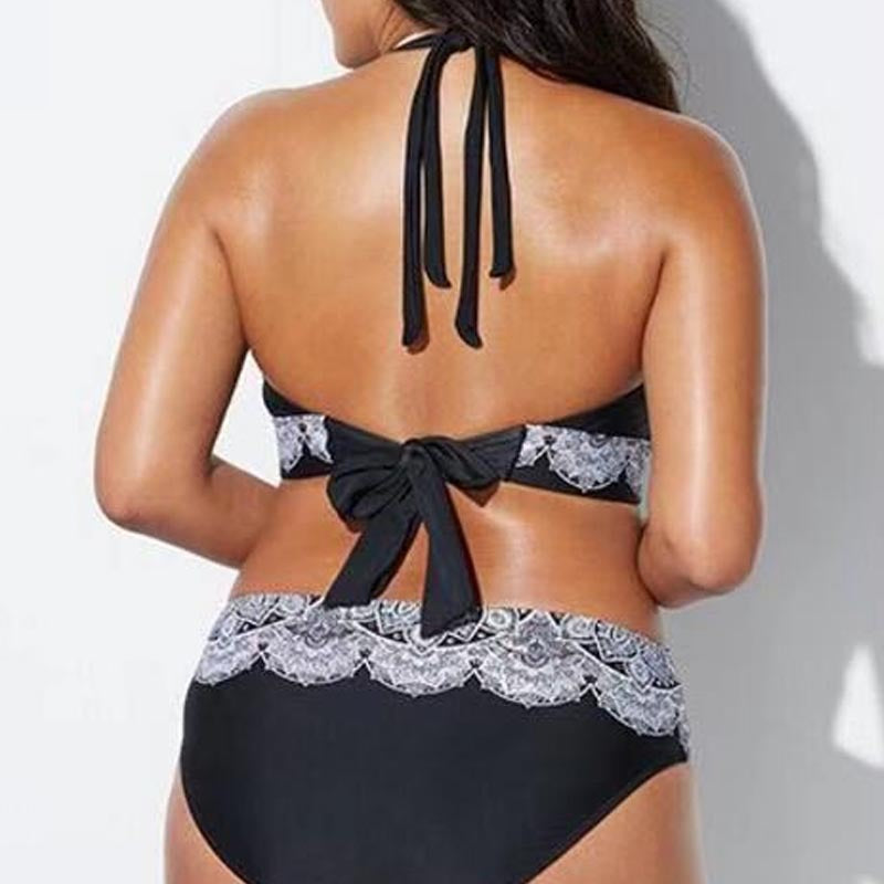 Women’s triangle bikini with contrasting designs Mune Fashion