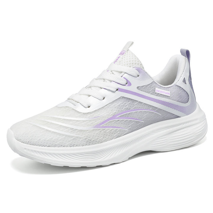 Women’s breathable lightweight running shoe with cushioning wave EVA sole and seamless mesh upper Mune Fashion