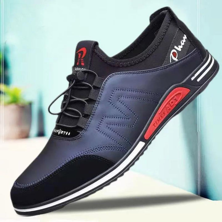 Men's Elastic Casual Sneaker with Quick Lace System and Shock-Absorbing EVA Midsole Mune Fashion