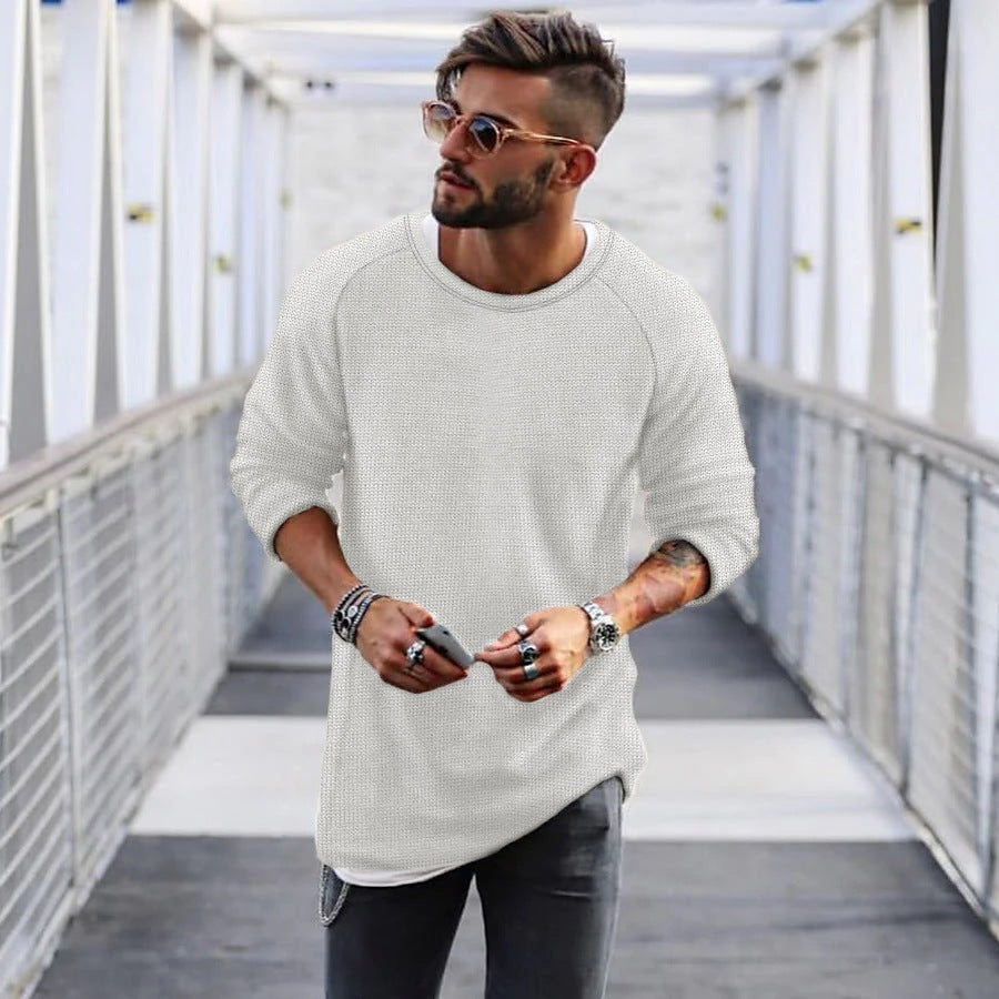 Mune | Men's casual sweater with innovative knit pattern