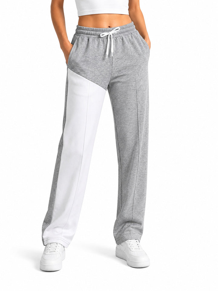 Ladies sporty leisure pants with fashionable color accents Mune Fashion