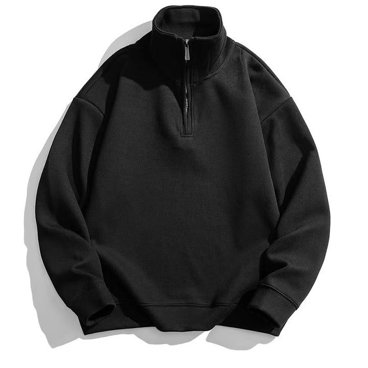 Unisex half-zip sweatshirt with stand-up collar and oversized fit Mune Fashion