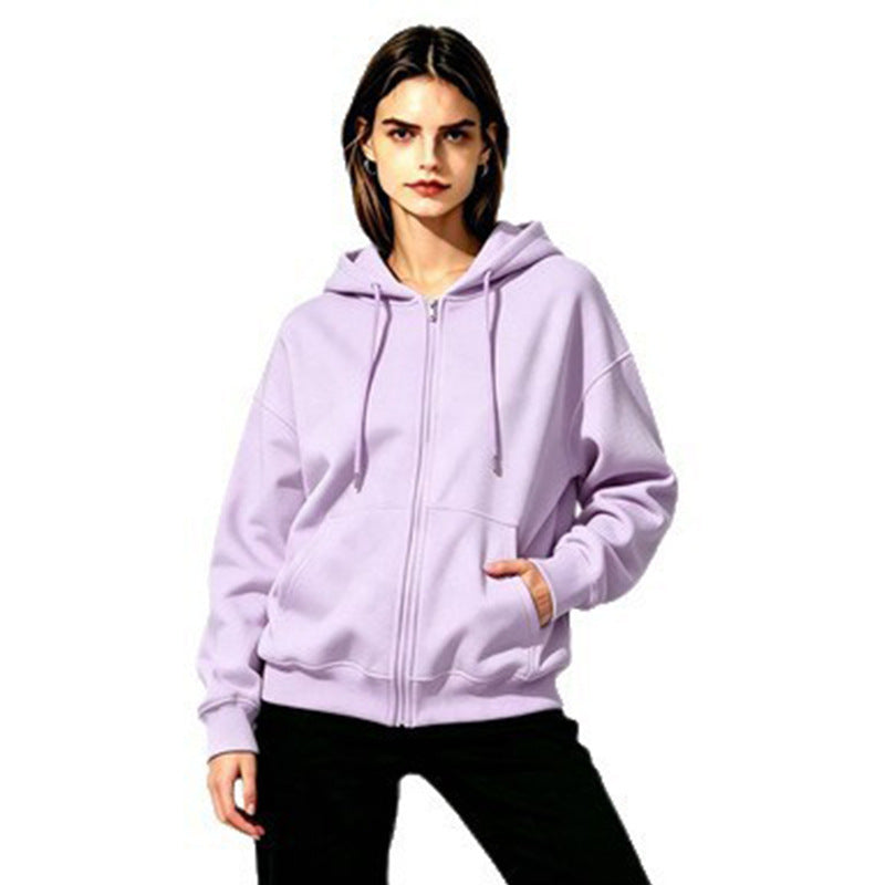 Ladies Soft Hooded Sweatshirt with Full Zip Mune Fashion